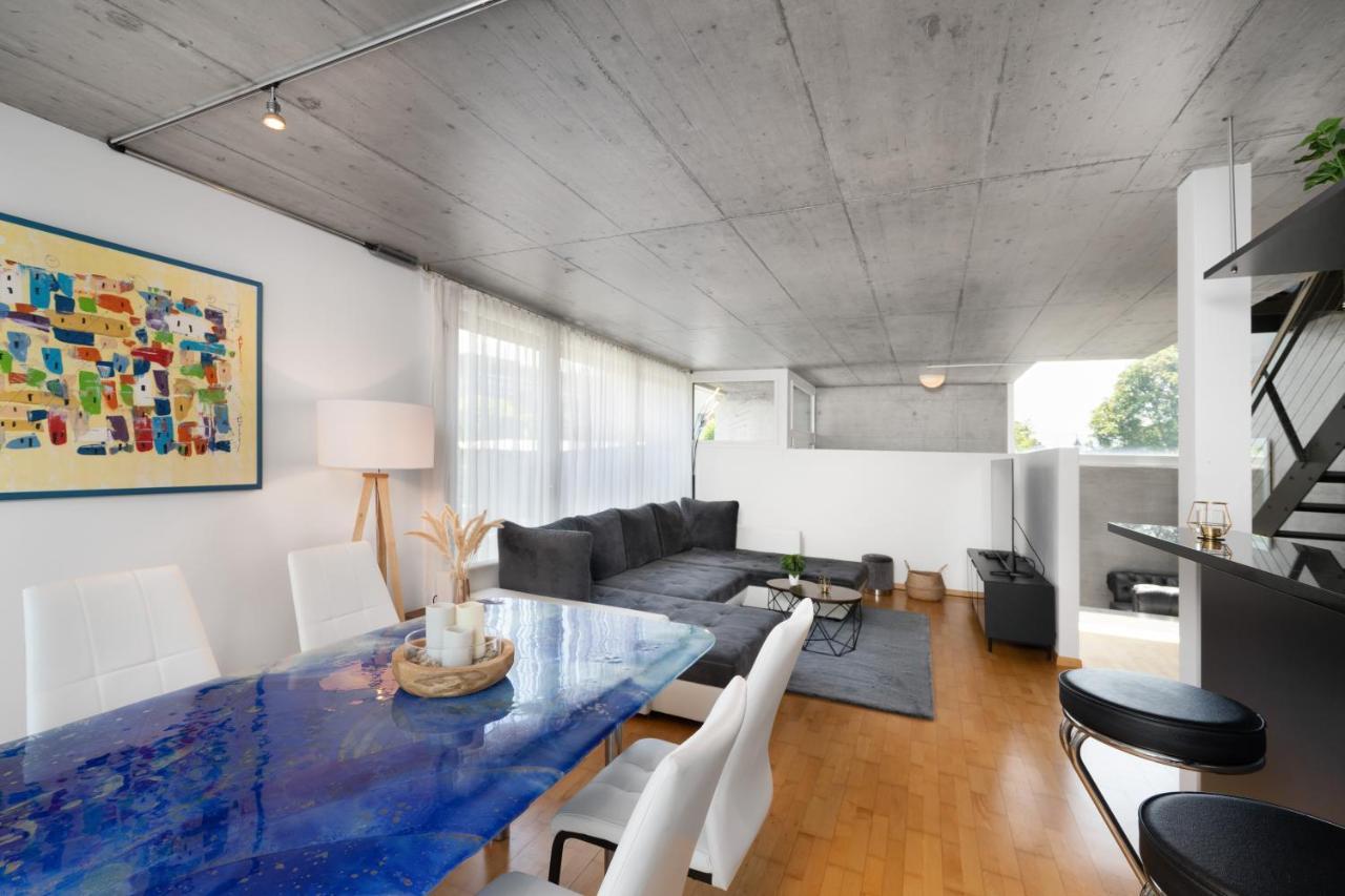 Urban Cube mit Sauna Thun Bagian luar foto